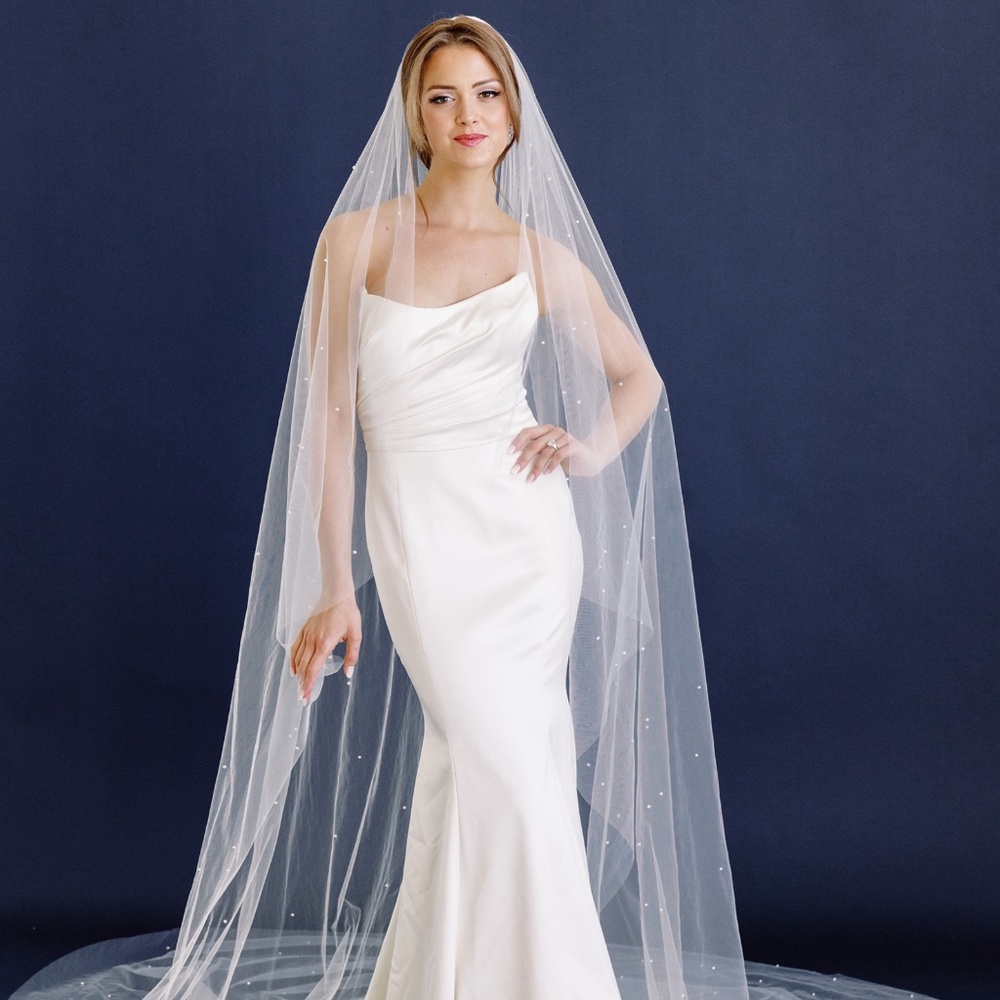 Toni Federici La Perla floor length veil